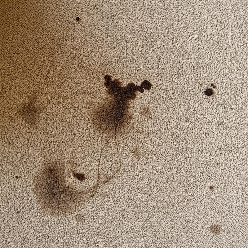 Dirty carpet with visible stains before professional cleaning
